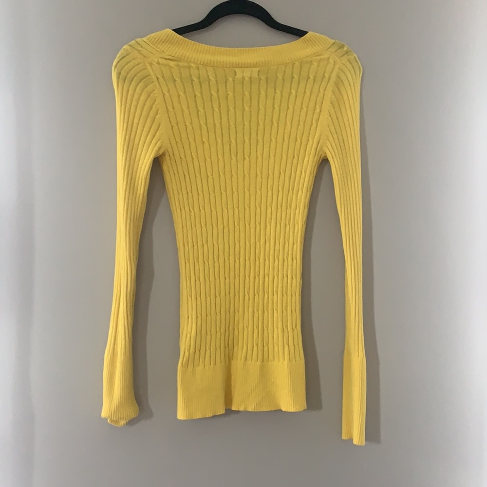 Express ribbed yellow sweater - Picture 3 of 3